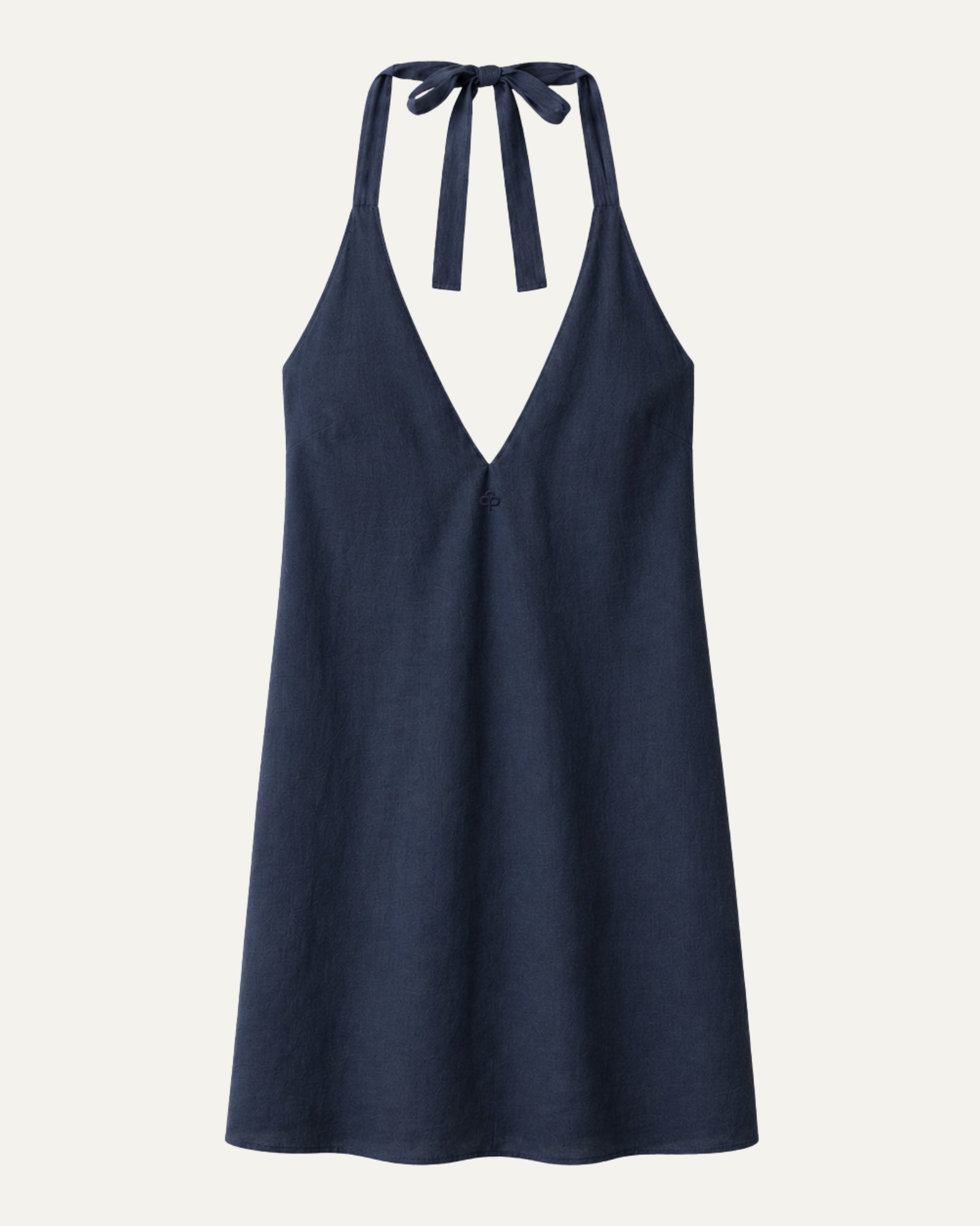 Vestito halter in lino