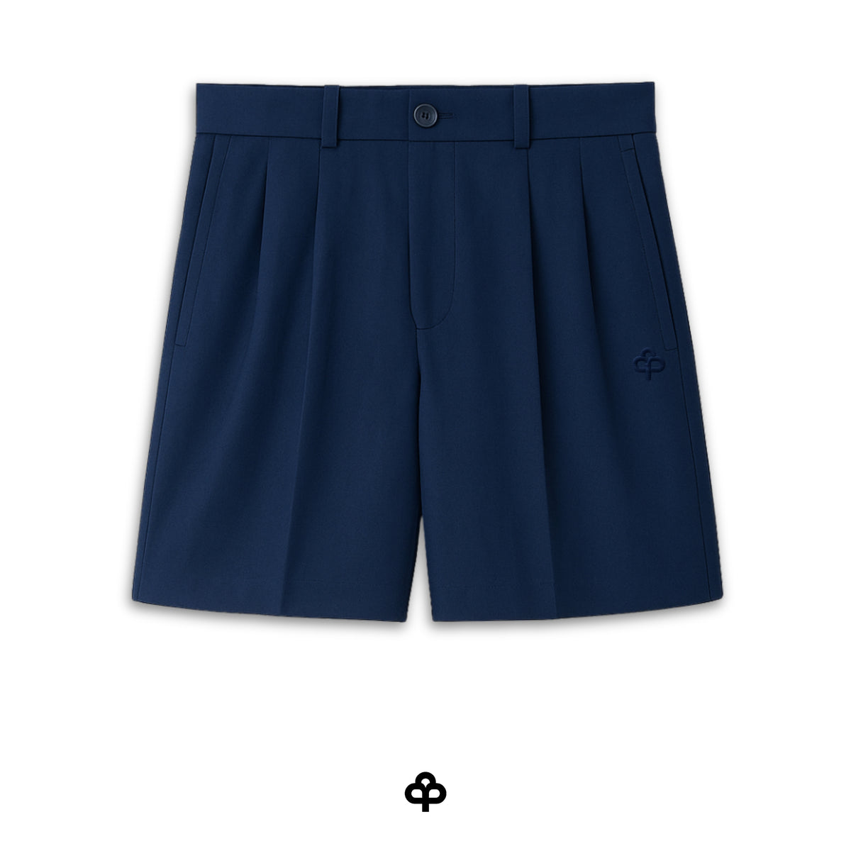 Damen Leinen Shorts — Marineblau