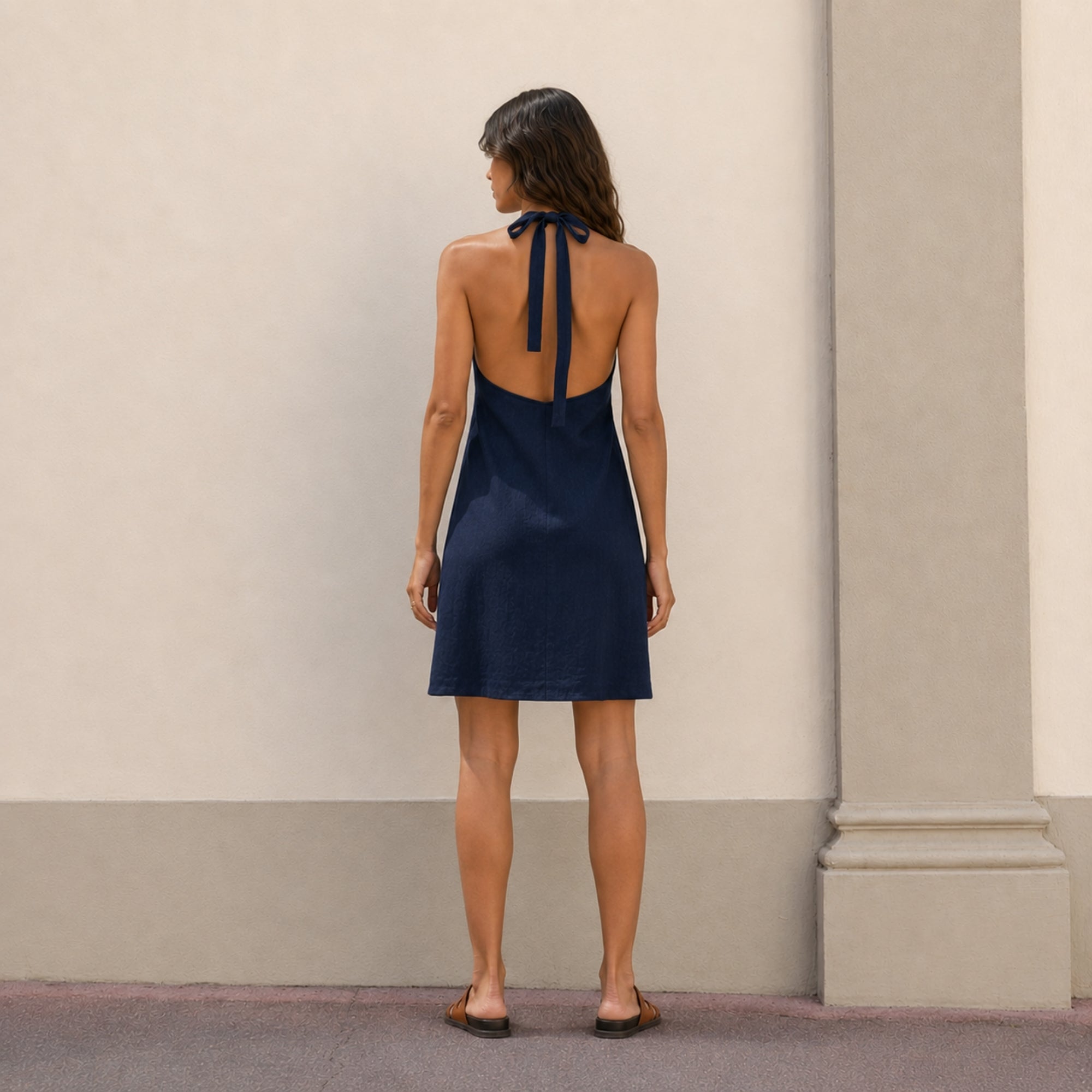 Linen Halter Dress