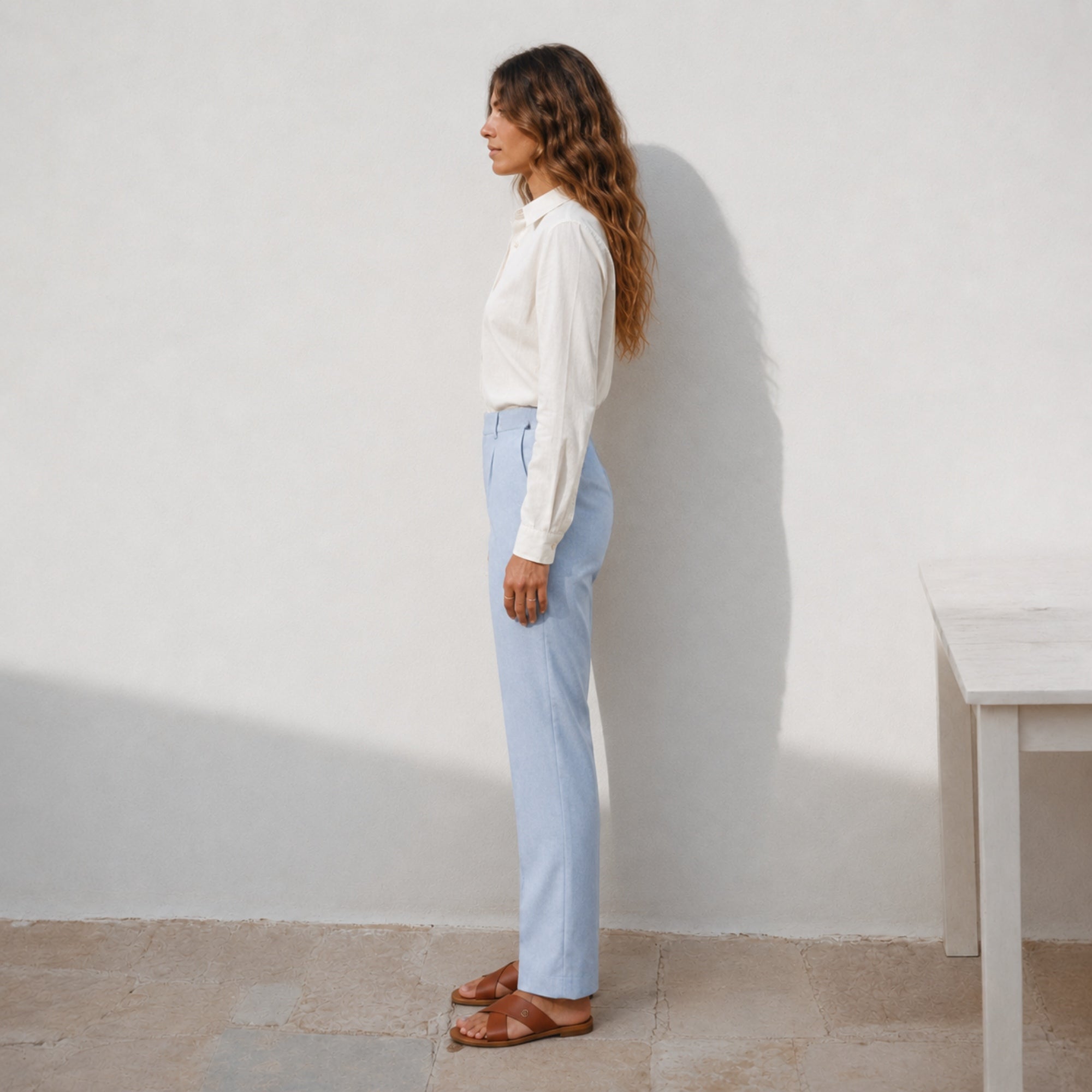Pantaloni Straight Leg