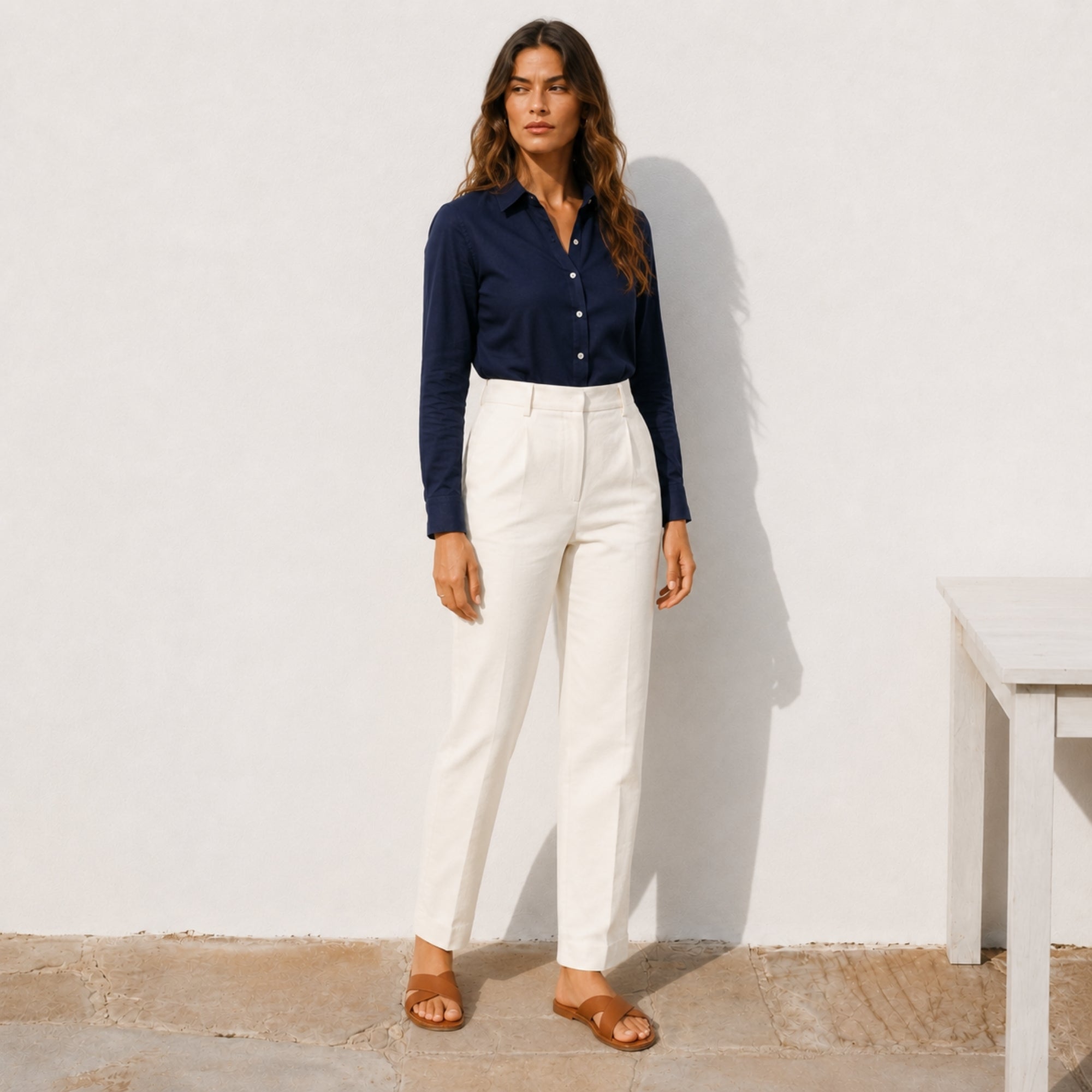 Pantaloni Straight Leg
